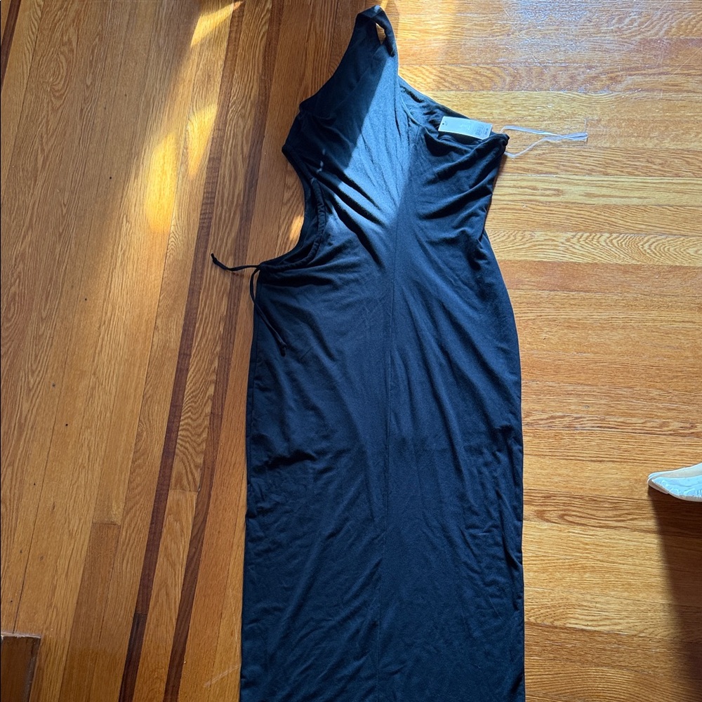 wild fable Black One-Shoulder Maxi Dress